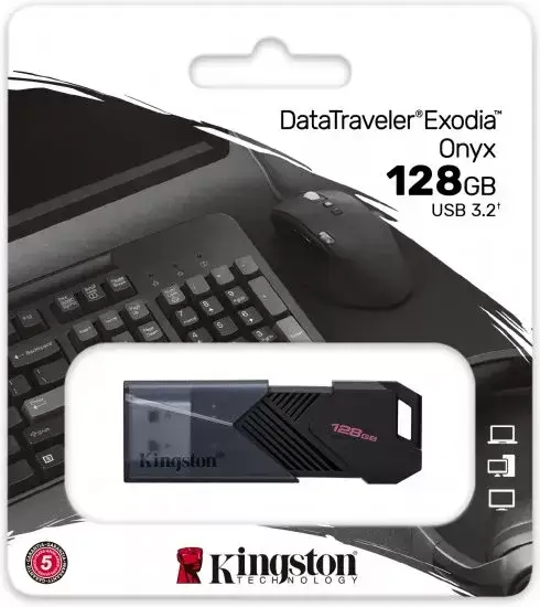 התקן זכרון נייד DataTraveler Exodia Onyx 128GB תמונה 2