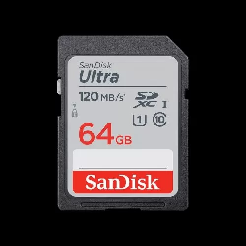 כרטיס זיכרון SanDisk Ultra SDHC/SDXC 64GB (דגם R – עד 100MB/s)