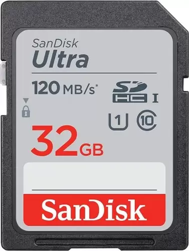 כרטיס זיכרון SanDisk Ultra 32GB SDHC Memory Card 120MB/s