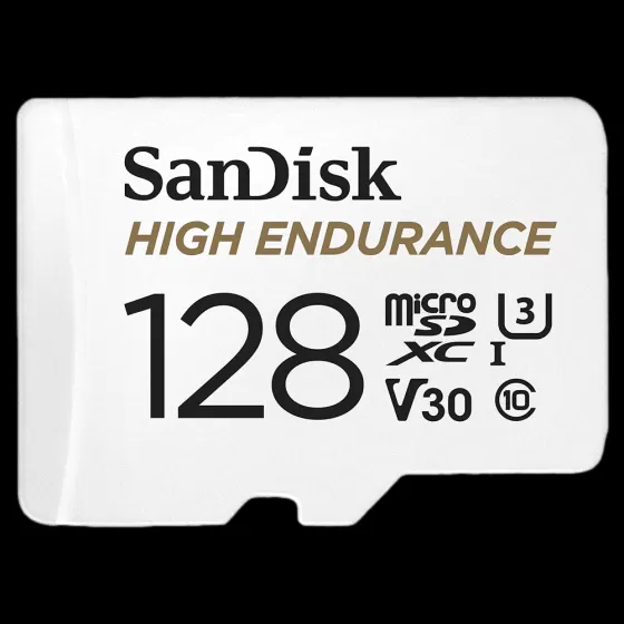 כרטיס זיכרון SanDisk High Endurance microSD 128GB
