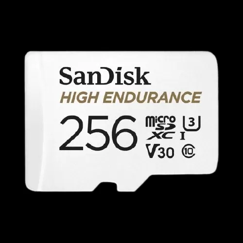 כרטיס זיכרון SanDisk High Endurance microSD 256GB