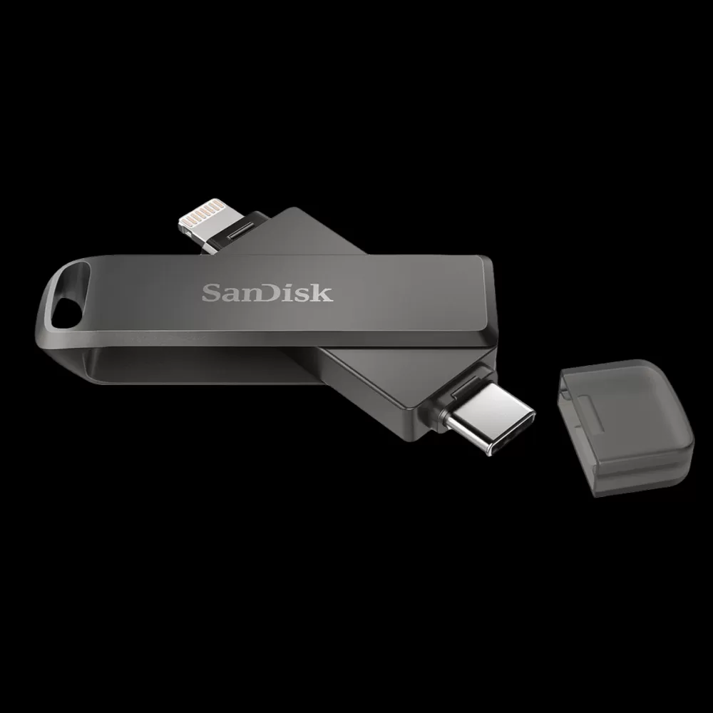 זכרון נייד מבית Sandisk המותאם למכשירי אפל Ixpand Luxe Lightning - בנפח ...