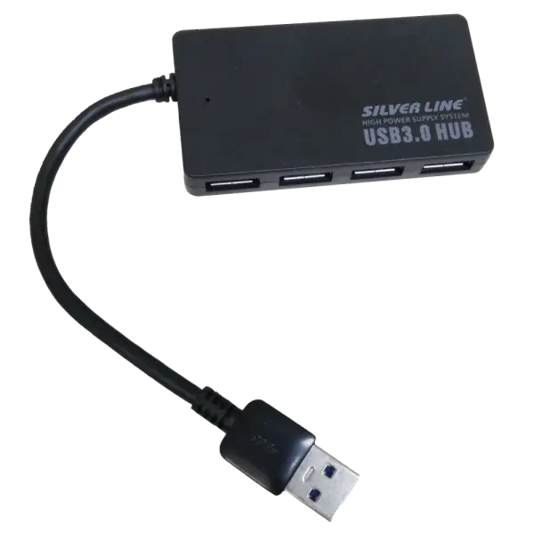 מפצל מהיר SILVERLINE USB 3.0 - X4 PORTS HUB אופציה לשנאי
