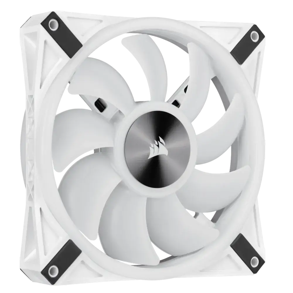 מאוורר 140 מ"מ CORSAIR iCUE QL140 RGB LED PWM Fan  לבן תמונה 2