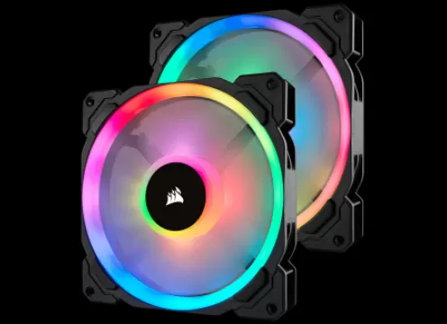 קירור למארז 2 מאווררים 140 מ"מ ובקר שליטה CORSAIR LL140 2 Pack & Lighting Node PRO