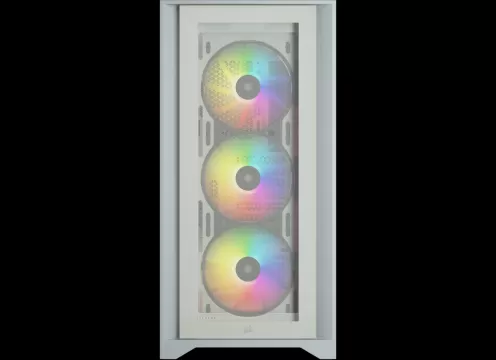 מארז מחשב Corsair iCUE 4000X RGB Tempered Glass בצבע לבן תמונה 2