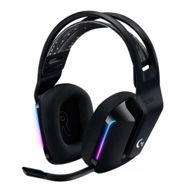 אוזניות גיימינג אלחוטיות Logitech G733 RGB LIGHTSPEED שחור