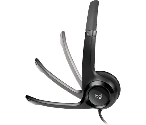 אוזניות ומיקרופון חוטיים Logitech USB STEREO H650E תמונה 3