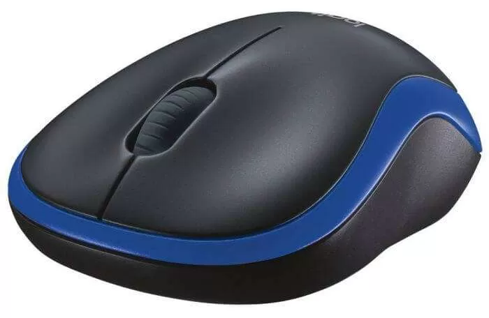 עכבר אלחוטי Logitech Wireless Mouse M185 Retail בצבע שחור-כחול