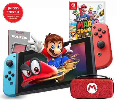 NEW Nintendo Switch Joy Con NEON דיל החבילה המושלמת ו Super Mario 3D World
