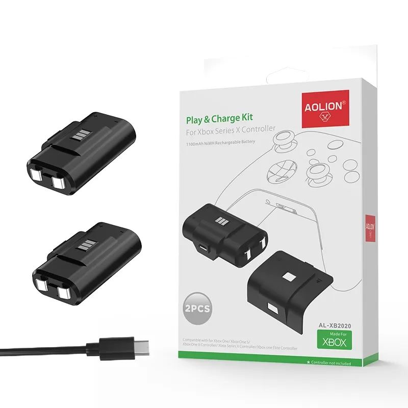 זוג סוללות Xbox Series S/X AOLION Play & charge kit
