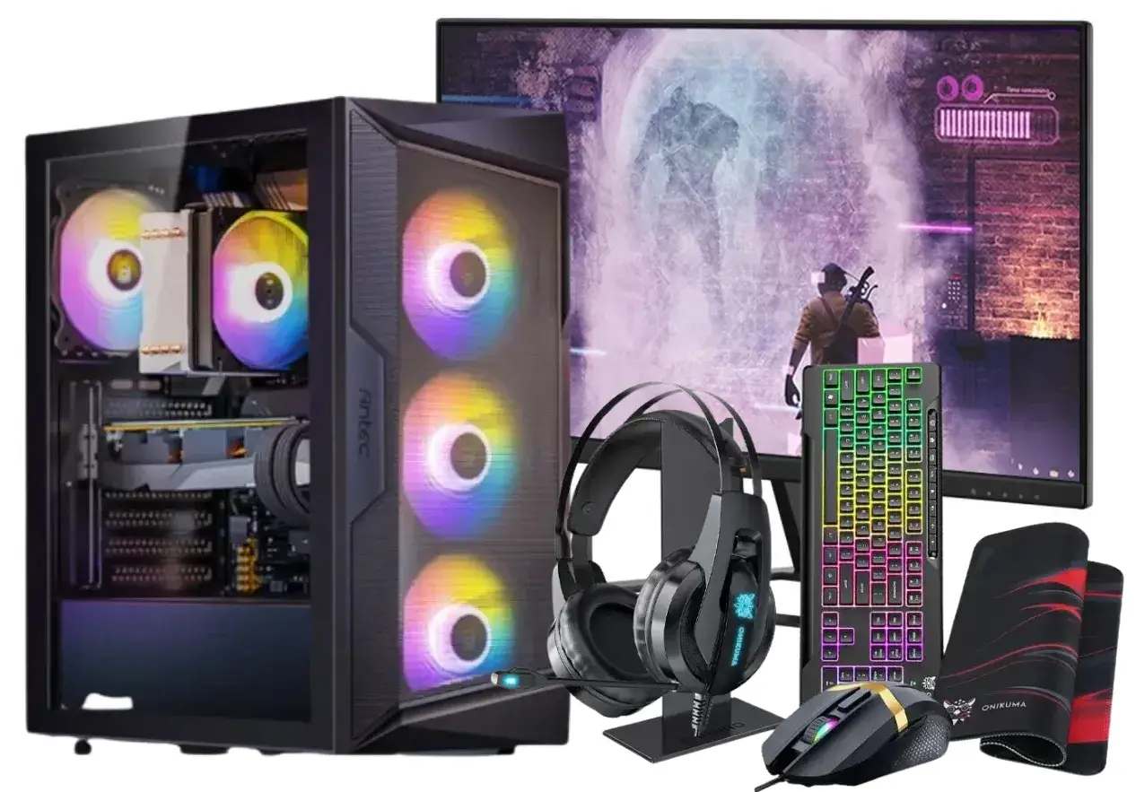 חבילת גיימינג I5 12400F 1TB + מסך גיימינג 24" + סט גיימינג מקצועי