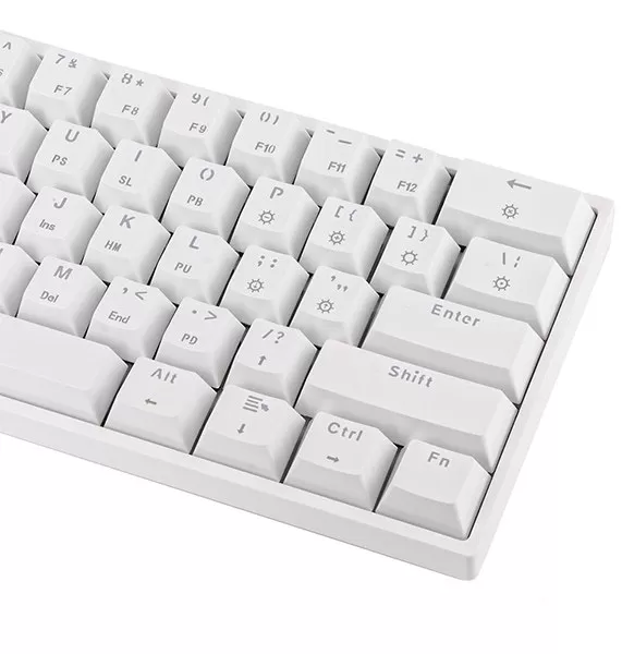 GK61 עברית- מקלדת גיימינג SKYLOONG מכנית לבנה  Yellow Switch תמונה 2