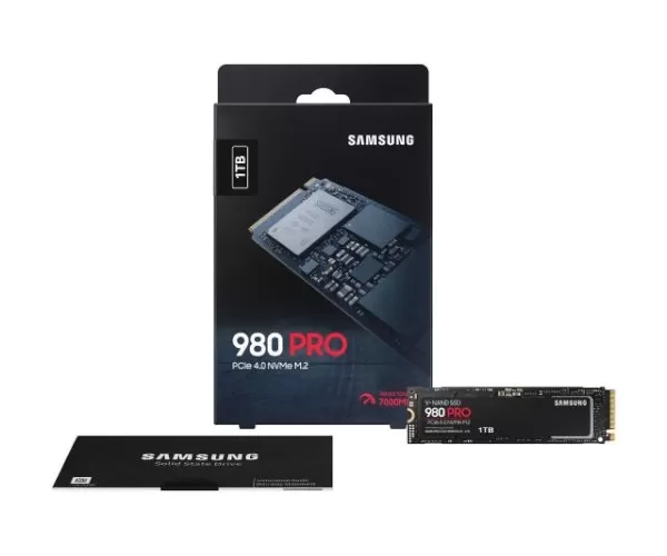 דיסק פנימי Samsung 980 Pro 1TB PCIe 4.0 NVMe M.2 SSD תמונה 2