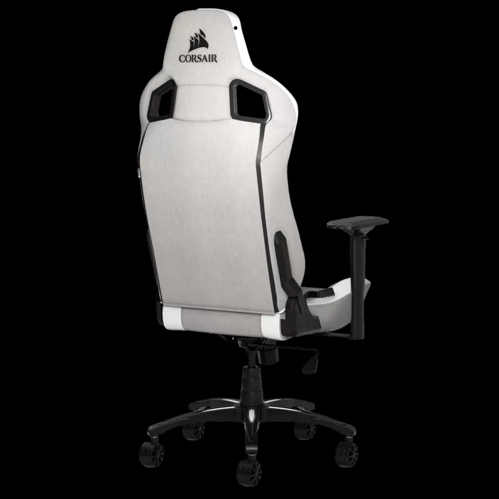 כיסא גיימינג בד Corsair T3 Rush Charcoal אפור לבן תמונה 4